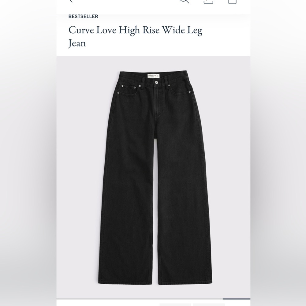 Abercrombie High Rise Wide Leg - Picture 2 of 5